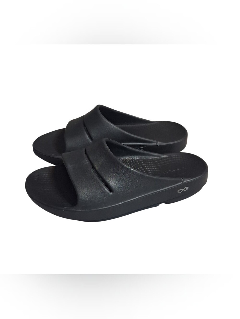 Oofos OOAhh Classic Black Slide Recovery Comfort Sandals Women’s Size 9